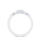Zircon Solitaire Double Band Ring AAAA - Rosec Jewels