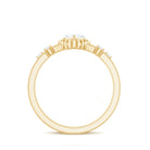 Zircon Solitaire Double Band Ring AAAA - Rosec Jewels