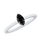 Rosec Jewels-Marquise Black Spinel Diamond Promise Ring for Proposal