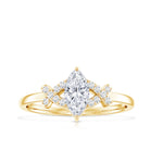 Certified Moissanite Marquise Engagement Ring for Women D-VS1 - Rosec Jewels