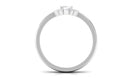 1 CT Octagon Cut Zircon Double Band Engagement Ring AAAA - Rosec Jewels