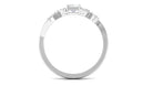 1 CT Octagon Cut Solitaire Zircon Engagement Ring with Split Shank AAAA - Rosec Jewels