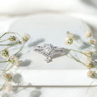 Certified Moissanite Heart Wedding Ring Set for Women D-VS1 - Rosec Jewels