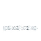 Certified Moissanite Half Eternity Stackable Ring for Women D-VS1 - Rosec Jewels