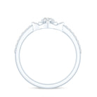 Certified Moissanite Floral Engagement Ring For Her D-VS1 - Rosec Jewels