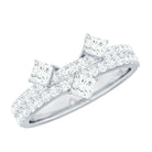 1.50 CT Designer Zircon Band Ring in Prong Setting AAAA - Rosec Jewels