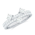 Rosec Jewels-Princess and Round Cut Moissanite Designer Wedding Band