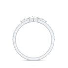 Rosec Jewels-Princess and Round Cut Moissanite Designer Wedding Band