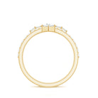 Rosec Jewels-Princess and Round Cut Moissanite Designer Wedding Band