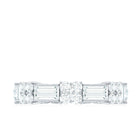 Rosec Jewels-Moissanite Round and Baguette Wedding Band