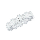 Princess Cut Moissanite Full Eternity Band for Women D-VS1 - Rosec Jewels