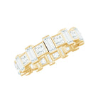 Princess Cut Moissanite Full Eternity Band for Women D-VS1 - Rosec Jewels
