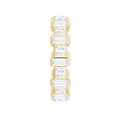 Princess Cut Moissanite Full Eternity Band for Women D-VS1 - Rosec Jewels