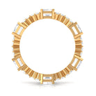 7 CT Designer Zircon Eternity Ring in Prong Setting AAAA - Rosec Jewels