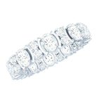 Rosec Jewels-Oval Cut Moissanite Full Eternity Wedding Band