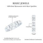 Rosec Jewels-Oval Cut Moissanite Full Eternity Wedding Band
