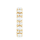 Rosec Jewels-Oval Cut Moissanite Full Eternity Wedding Band