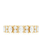 Rosec Jewels-Oval Cut Moissanite Full Eternity Wedding Band