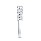 Certified Moissanite Half Eternity Wedding Band for Women D-VS1 - Rosec Jewels