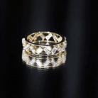 Certified Moissanite Zig Zag Eternity Band for Women D-VS1 - Rosec Jewels