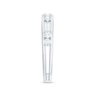 Rosec Jewels-Moissanite Half Eternity Stackable Band Ring