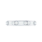 Rosec Jewels-Moissanite Half Eternity Stackable Band Ring