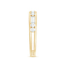 Rosec Jewels-Moissanite Half Eternity Stackable Band Ring