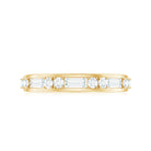 Rosec Jewels-Moissanite Half Eternity Stackable Band Ring