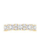 Moissanite Half Eternity Wedding Band with Certificate D-VS1 - Rosec Jewels
