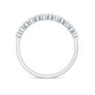 Rosec Jewels-Bezel Set Moissanite Half Eternity Ring for Women
