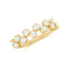 Rosec Jewels-Bezel Set Moissanite Half Eternity Ring for Women
