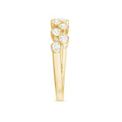 Rosec Jewels-Bezel Set Moissanite Half Eternity Ring for Women