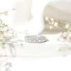 Rosec Jewels-Double Row Moissanite Eternity Wedding Band