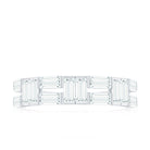 Bar Set Moissanite Baguette Wedding Band Ring D-VS1 - Rosec Jewels
