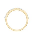 Bar Set Moissanite Baguette Wedding Band Ring D-VS1 - Rosec Jewels