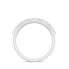 Baguette and Round Cut Moissanite Stackable Eternity Band D-VS1 - Rosec Jewels