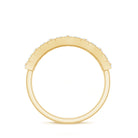 Baguette and Round Cut Moissanite Stackable Eternity Band D-VS1 - Rosec Jewels