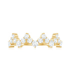 Rosec Jewels-Zig Zag Style Moissanite Half Eternity Band Ring