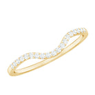Rosec Jewels-Real Diamond Curved Enhancer for Engagement Ring