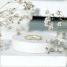 Rosec Jewels-Real Diamond Curved Enhancer for Engagement Ring