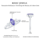 Rosec Jewels-Natural Marquise Tanzanite Diamond Promise Ring for Engagement