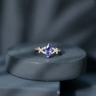 Rosec Jewels-Natural Marquise Tanzanite Diamond Promise Ring for Engagement