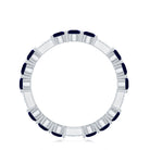 Rosec Jewels-Natural Blue Sapphire and Diamond Eternity Wedding Band