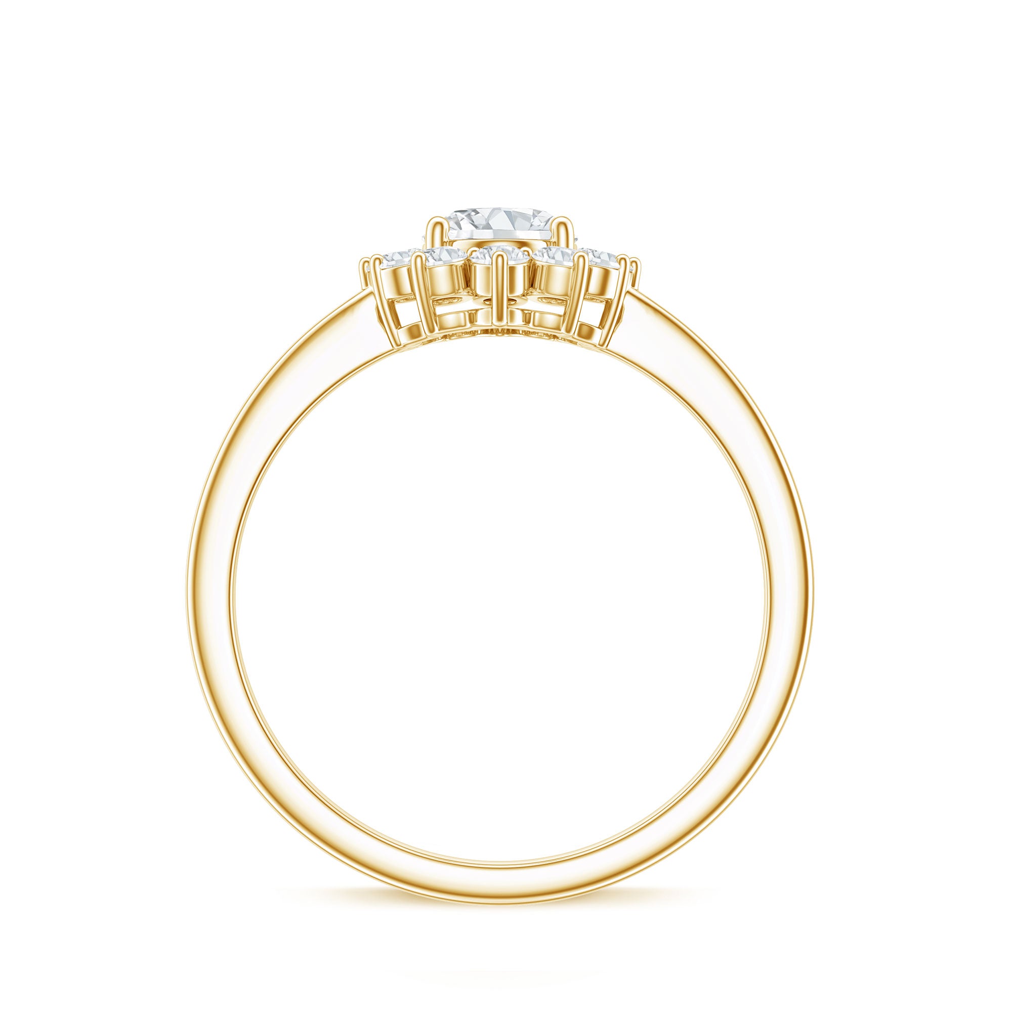2 CT Princess Diana Inspired Oval Cut Zircon Halo Engagement Ring AAAA - Rosec Jewels