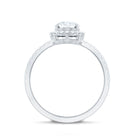 Rosec Jewels-Brilliant Cut Moissanite Oblong Engagement Ring With Certificate