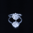 Rosec Jewels-Vintage Inspired Moissanite Engagement Ring With Certificate