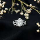 Sterling Silver 1.5 Carat Cubic Zirconia Engagement Ring with Enhancer AAAA 92.5 Sterling Silver 5 - Rosec Jewels