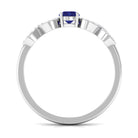Rosec Jewels-Minimalist Blue Sapphire and Diamond Infinity Promise Ring