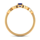 Rosec Jewels-Minimalist Blue Sapphire and Diamond Infinity Promise Ring