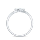 Heart Shape Lab Grown Diamond Toi Et Moi Promise Ring Lab - ( EF-VS ) - Rosec Jewels